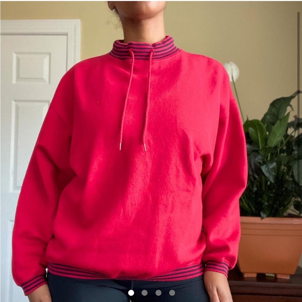 Vintage 90s Red Pacer Sweater- Size M
